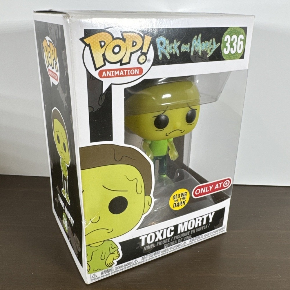 Funko Pop Rick and Morty Toxic Morty 336 GITD Target Exclusive Vinyl Figure NIB